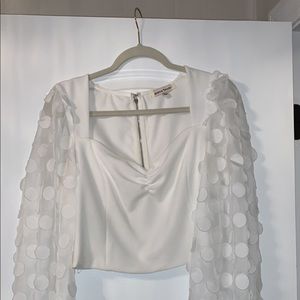 Crop top- perfect for wedding showers, worn once- great condition